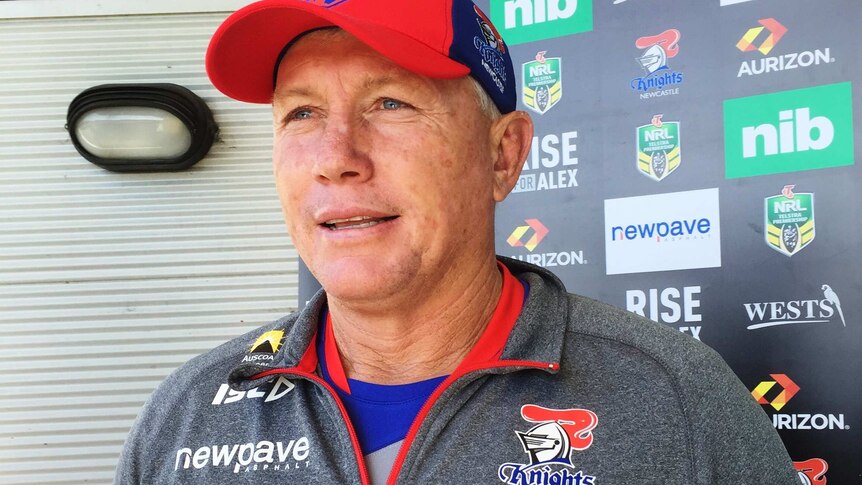 Newcastle Knights coach, Rick Stone.