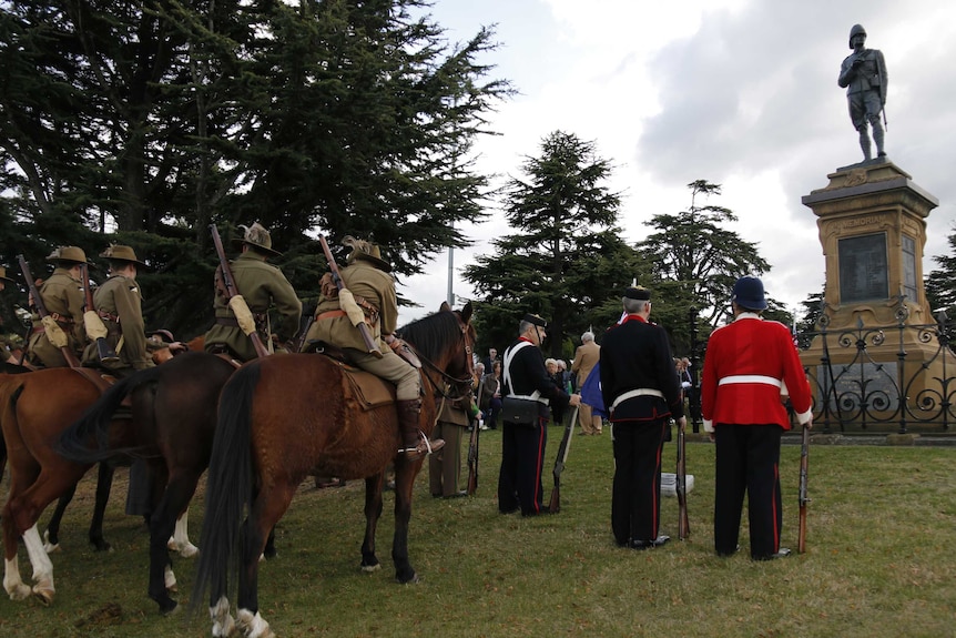 Boer War ceremony in Hobart, 2015