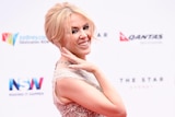 Kylie Minogue on red carpet for Arias 2015