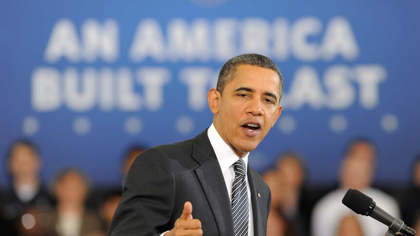 US president Barack Obama talks about the 2013 budget