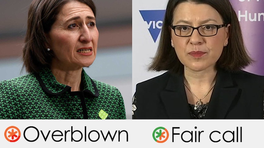 Gladys Berejiklian's claim is overblown, Jenny Mikakos's claim is a fair call