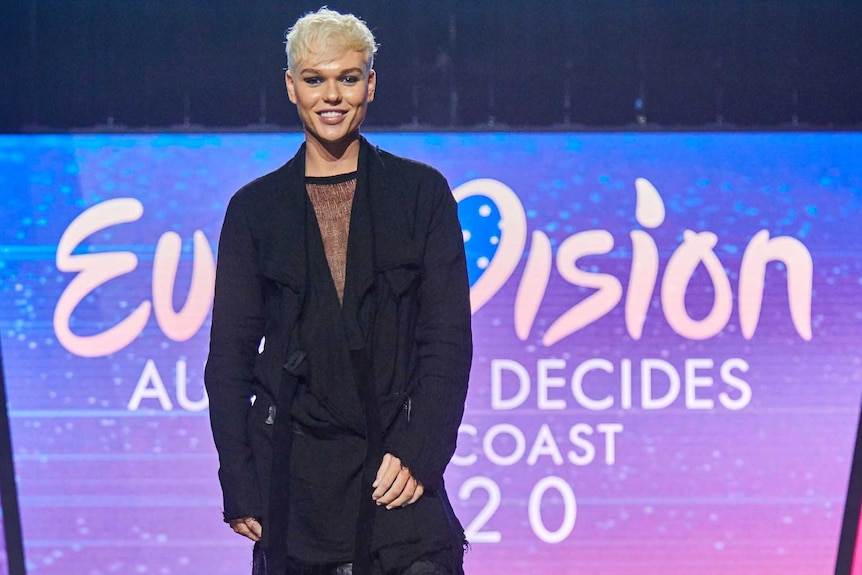 Jack Vidgen on stage at Eurovision Australia Decides