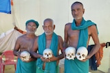 Farmers protest with skulls at Jantar Mantar in Delhi