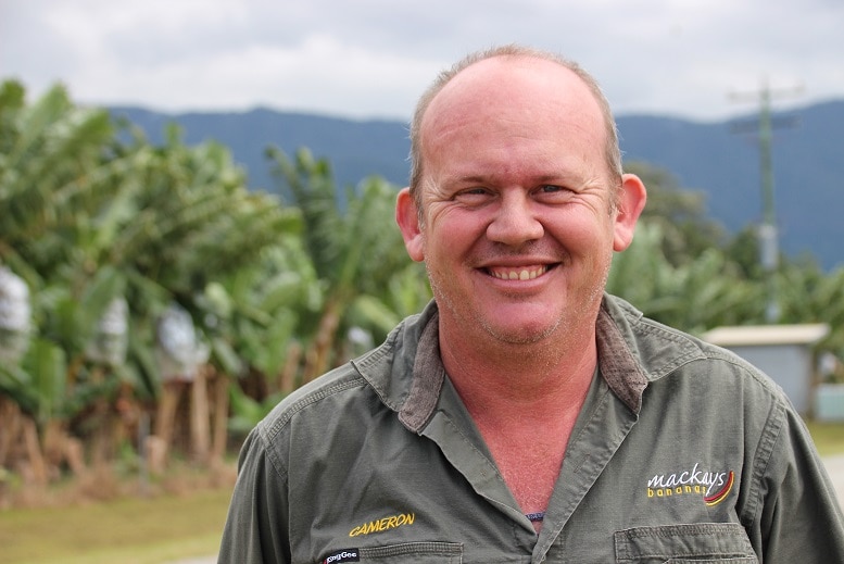 Director of Mackays Cameron Mackay standing in the farm.