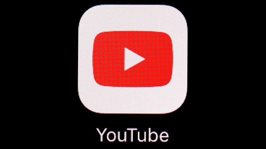  The YouTube app logo is seen on an iPad.