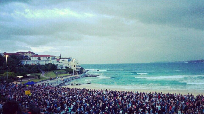 Anzac Day at Bondi Beach