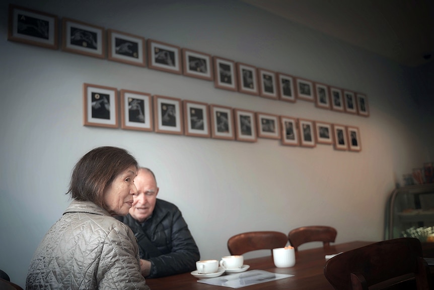 Customers in the Hobart Auslan cafe