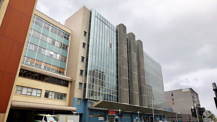 Argyle Street side of Hobart Private Hospital