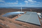 Sundrop Farm on the outskirts of Port Augusta, which uses solar energy to desalinate water and grow tomatoes.