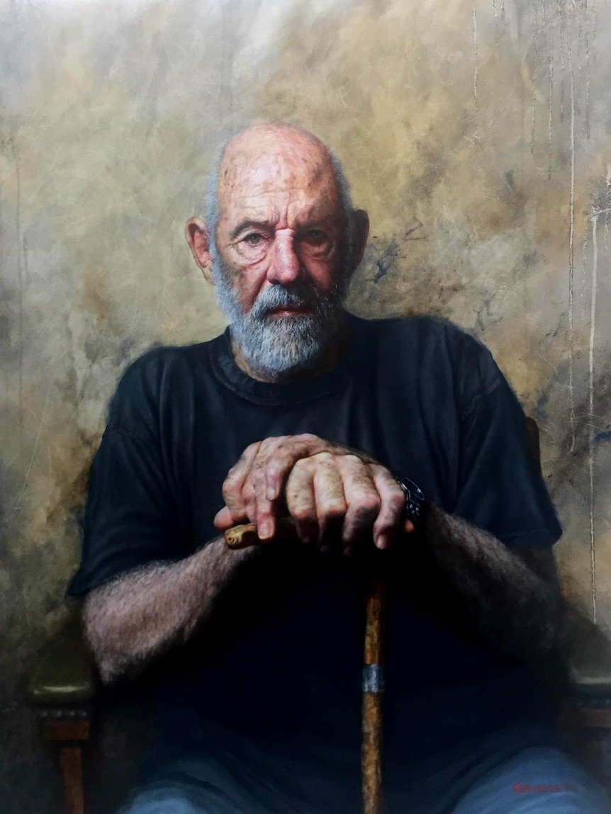 Black Swan Prize portrait of Syd Kirkby