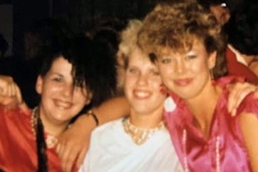 Janet Stokes with friends.