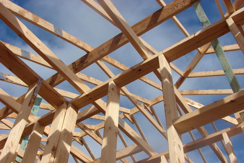 Timber house frame