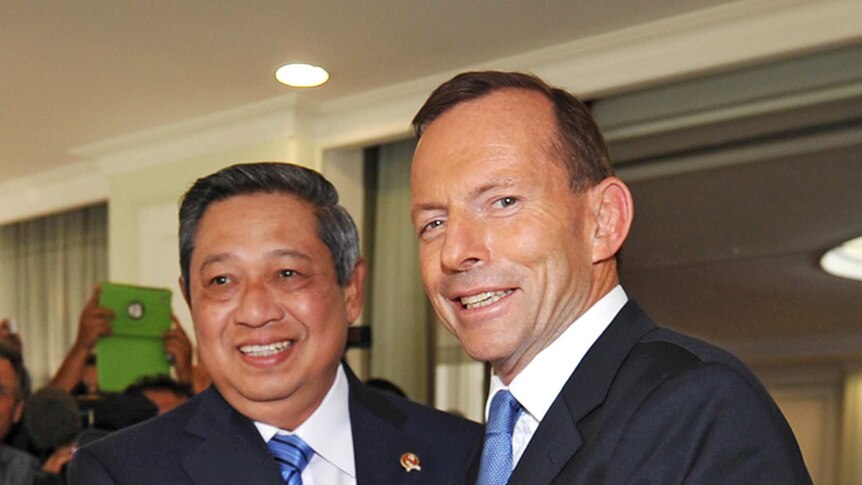 Tony Abbott meets Susilo Bambang Yudhoyono