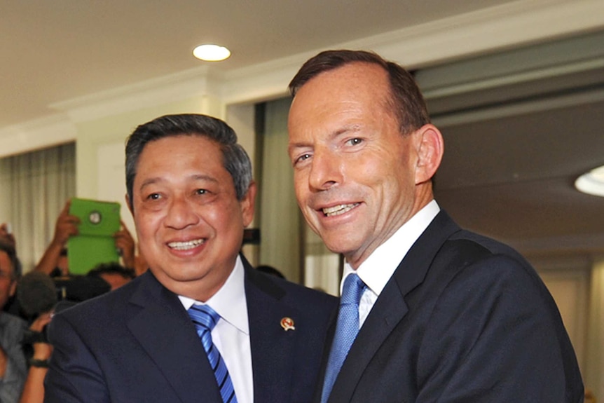 Tony Abbott and Susilo Bambang Yudhoyono