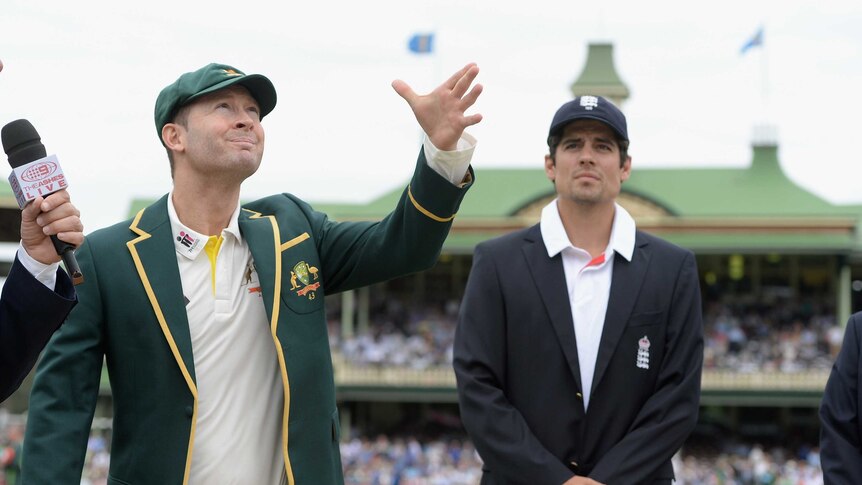 Clarke and Cook toss the coin at the SCG