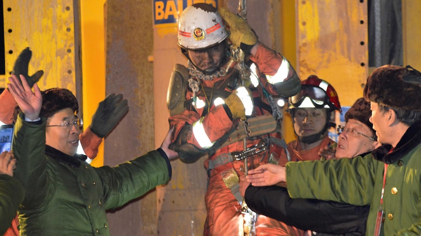 The four men were among 29 trapped when the mine collapsed on December 25.