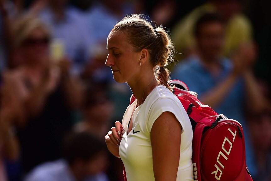 Petra Kvitova leaves Wimbledon after losing to Jelena Jankovic