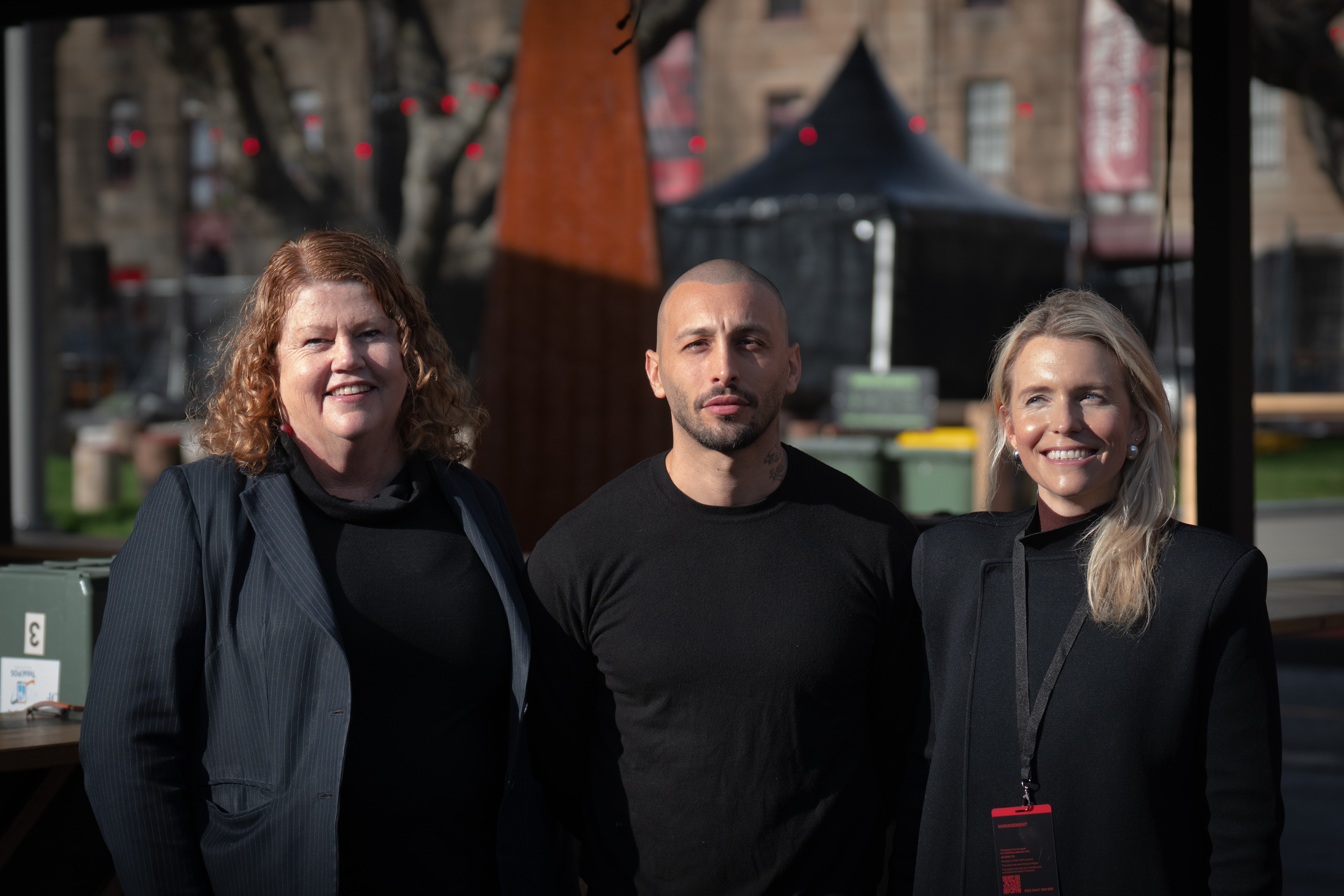 Anna Reynolds, Amanda Vallis and FLoriano Pellegrino