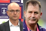 Headshots of Dale Alcock and Ross Lyon.