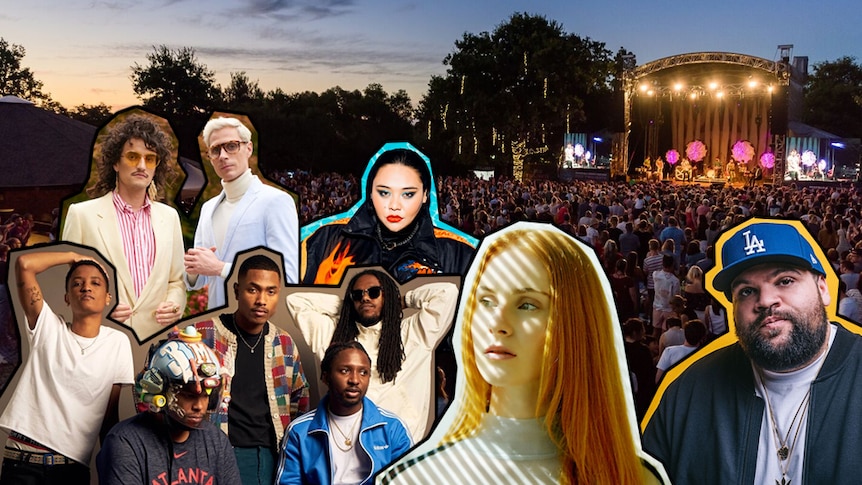 A collage of the 2019 Melbourne Zoo Twilights line-up