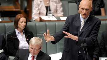 Environment Minister Peter Garrett defends his performance in his department's home insulation scheme as Prime Minister Kevin...