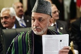 Generic pictures of Afghan president Hamid Karzai