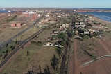 Aerial view of Port Hedland's west end
