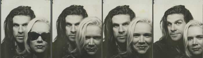 Tex Perkins and his partner Kristyna in the early years.