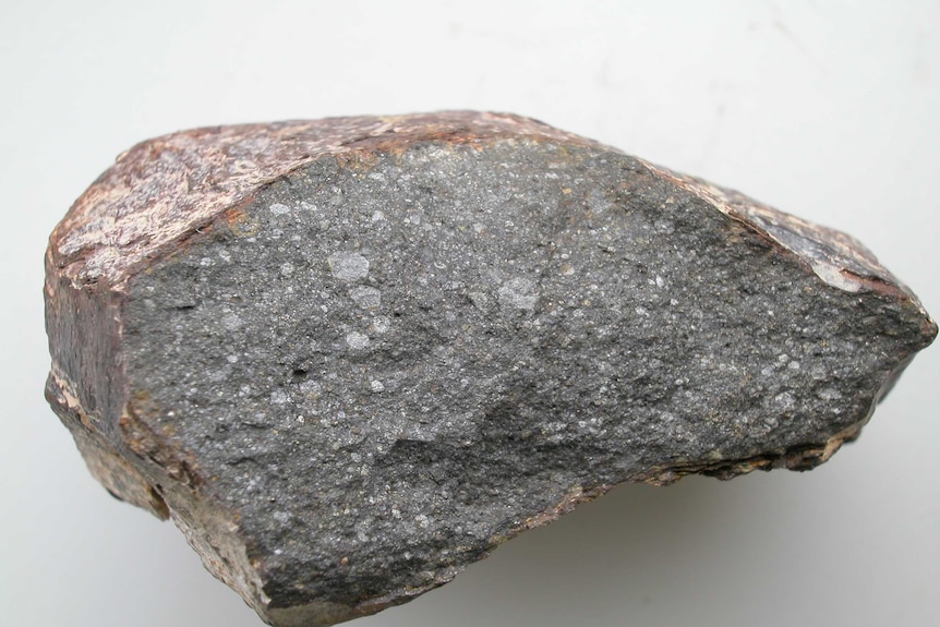 Piece of the meteorite Sahara 97096 (about 10 cm long), an enstatite chondrite