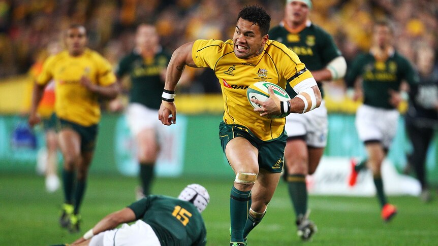 Ioane runs in a try against the Springboks