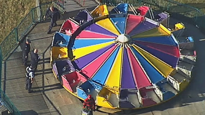 Boy thrown from carnival ride