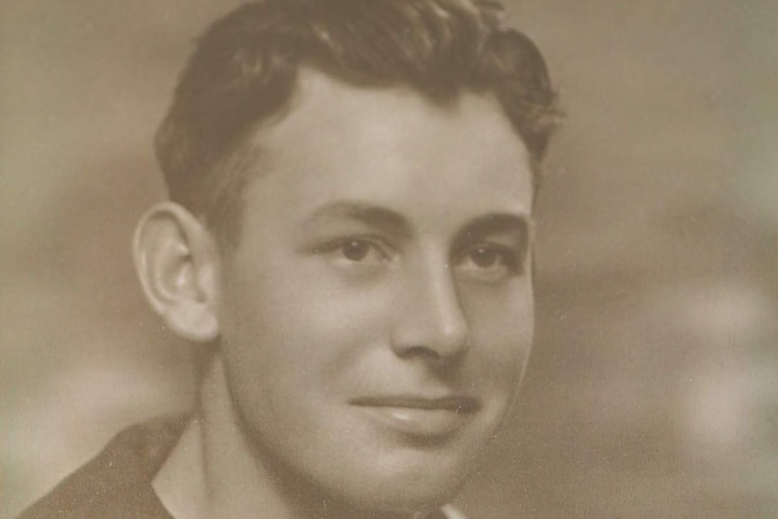 A black and white photo of a young sailor