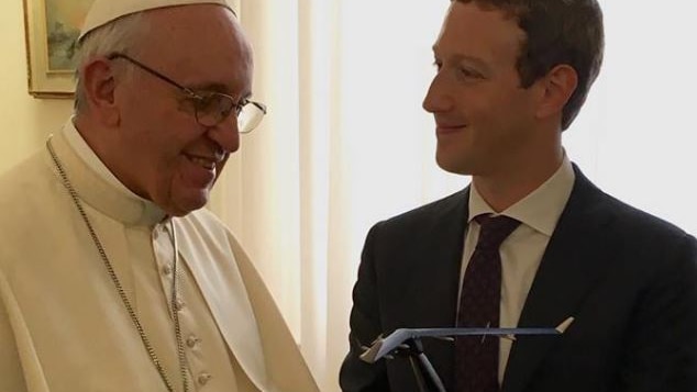 Mark Zuckerberg gifts Pope Francis a model solar-powered drone