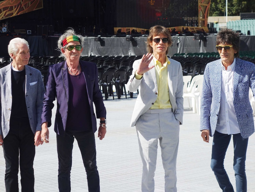 Rolling Stones check out Adelaide Oval