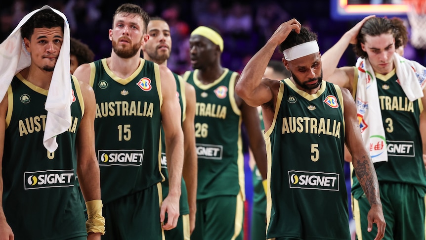 Australian Boomers scratch their heads after a loss at the basketball World Cup.