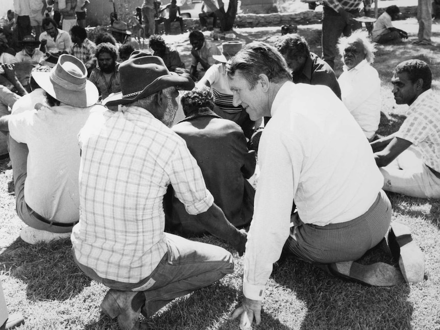 Former PM Malcolm Fraser visits the Northern Territory