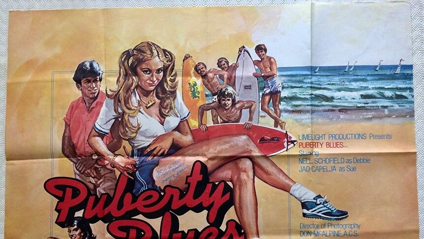 A theatrical poster for the 1981 film Puberty Blues.