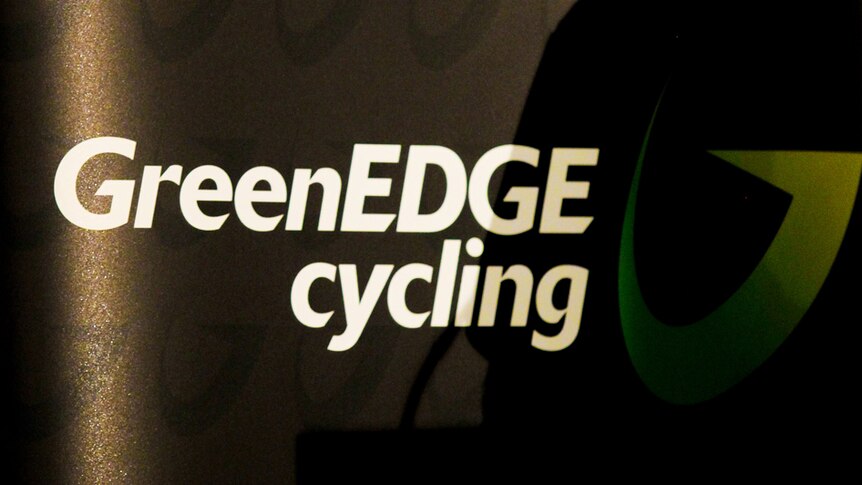 Team GM Shayne Bannan addresses the media at a press conference to introduce GreenEDGE Cycling