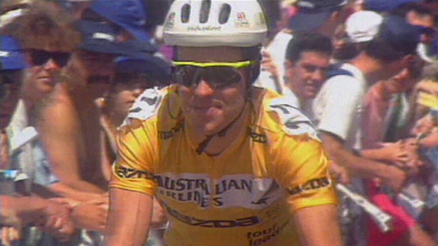 Australian cyclist Stephen Hodge in his racing days.