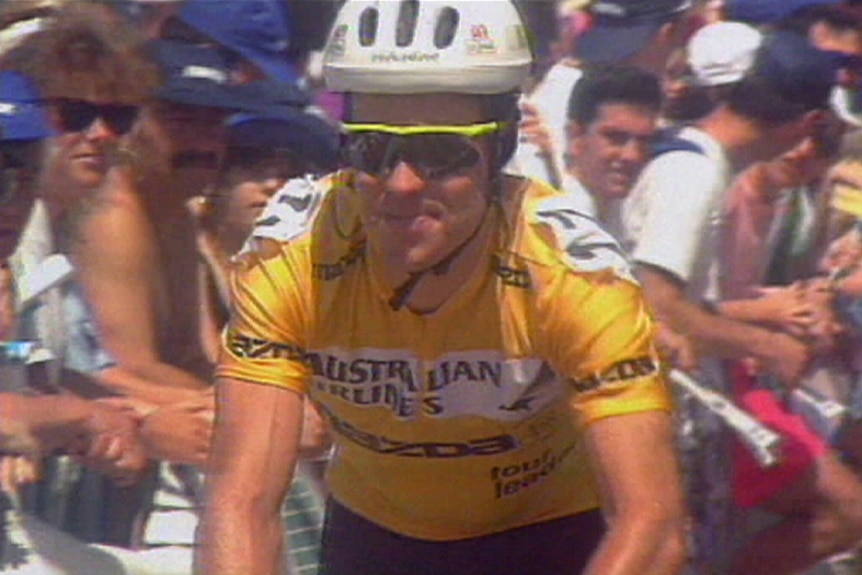 Australian cyclist Stephen Hodge in his racing days.