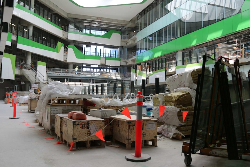 Perth Children's Hospital under construction