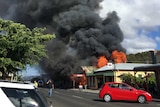Reliquaire shop on fire
