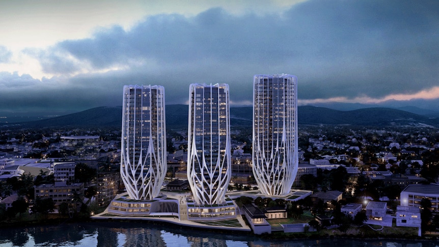 Artist impression of $420 million residential tower project