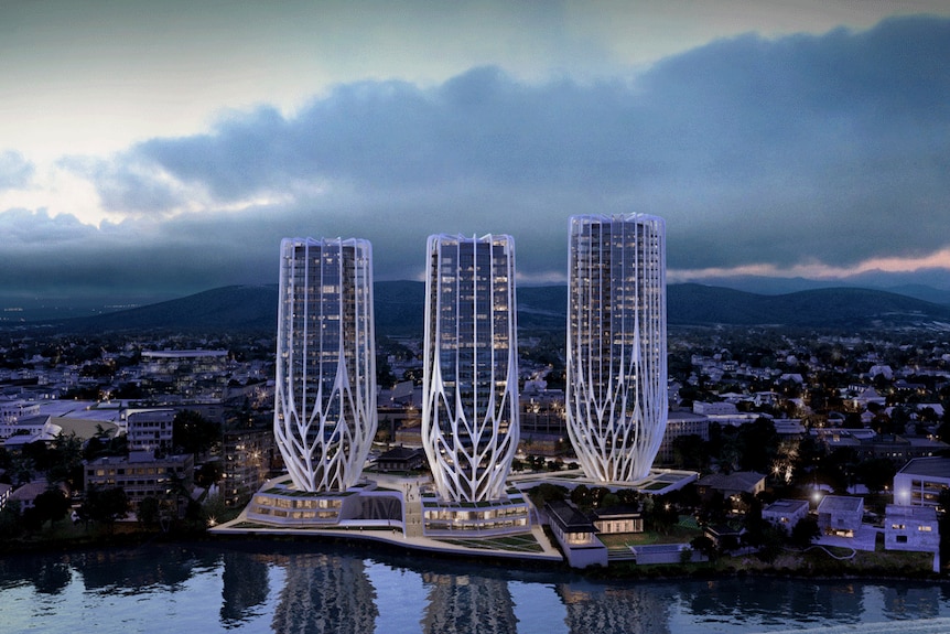 Artist impression of $420 million residential tower project