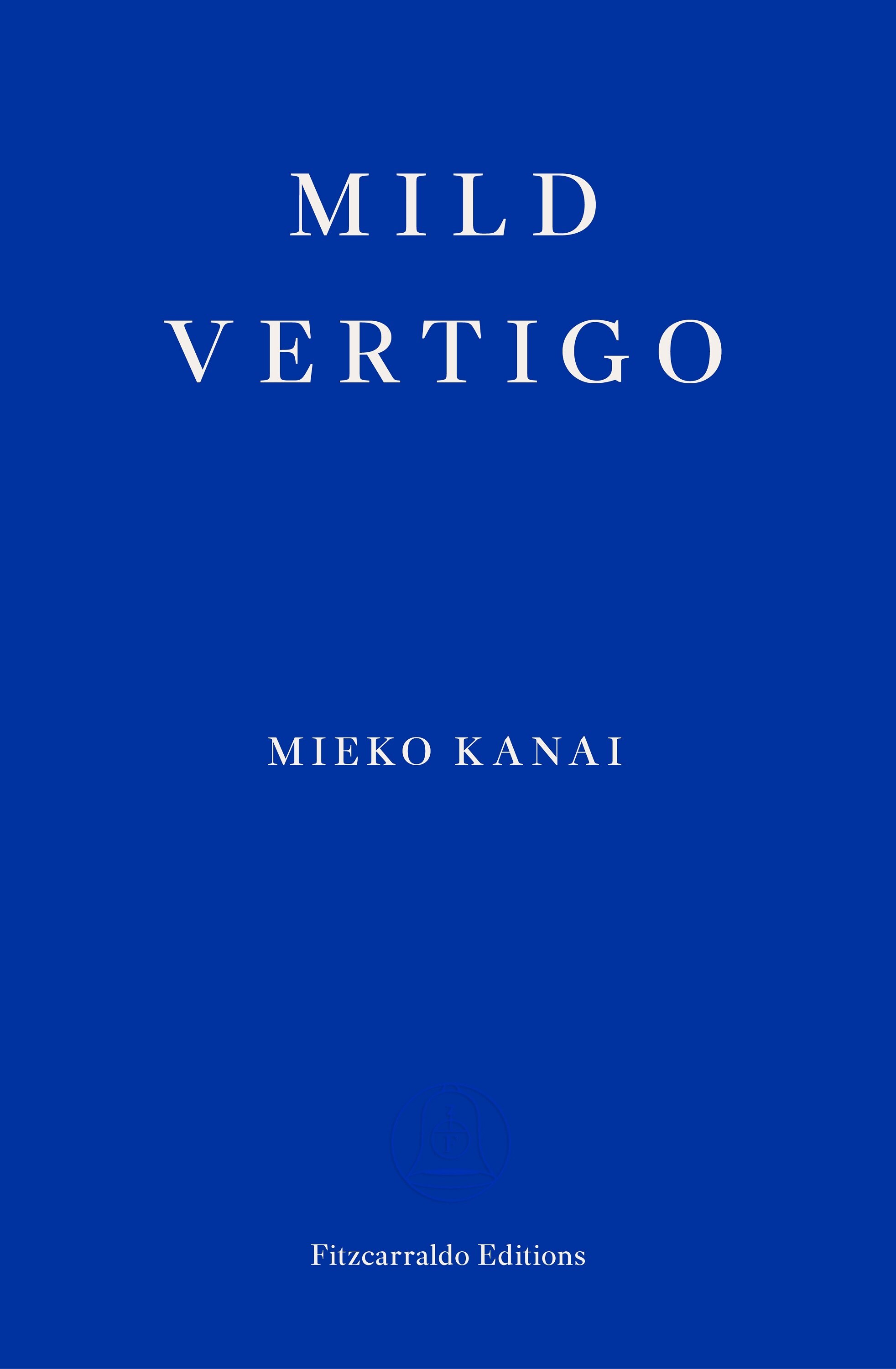 A book cover with text printed on a solid blue background