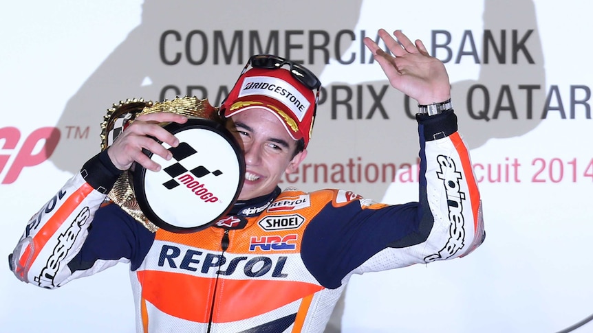 Marquez celebrates Qatar Grand Prix win