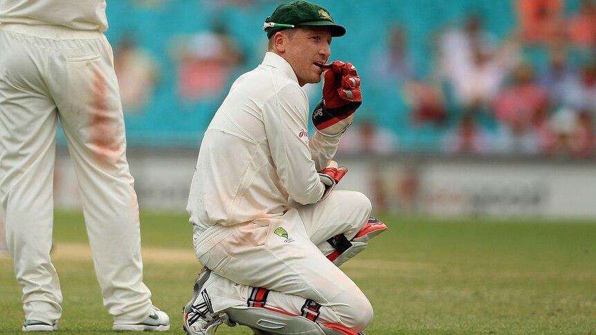 Brad Haddin reflects after dropping Gautam Gambhir at the SCG.