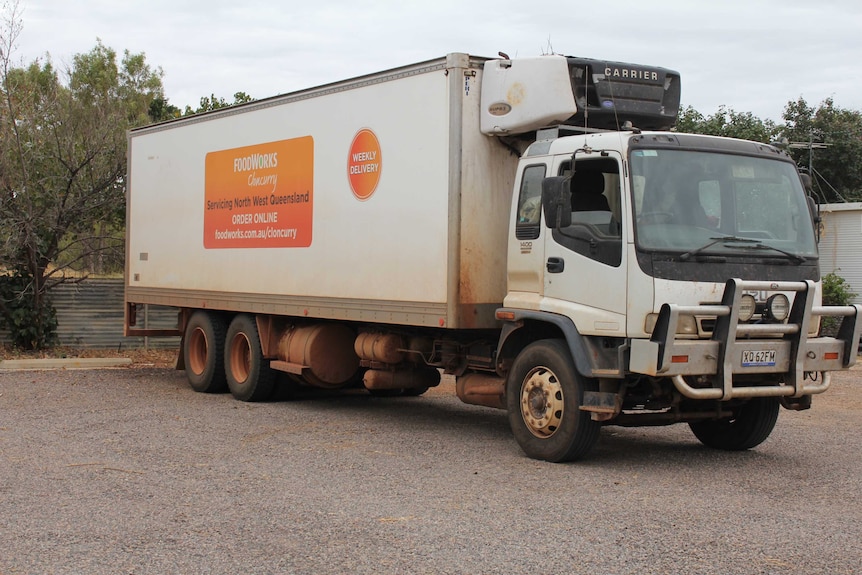 A truck branded with a Cloncurry food store.