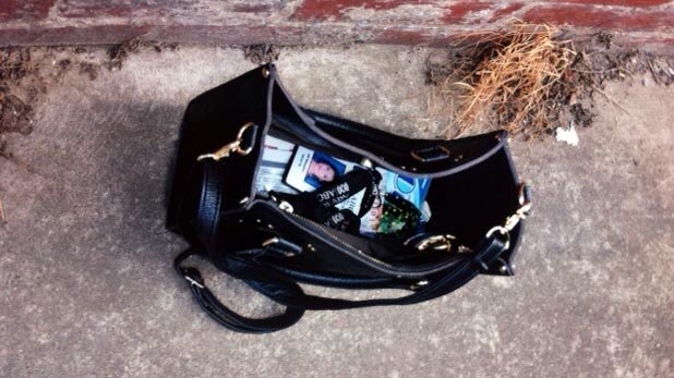 The handbag of Jill Meagher in Hope Street.