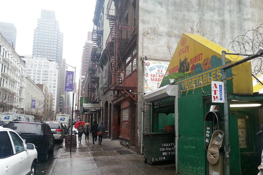 One of the oldest fresh fruit and vegetable shops in Manhattan.